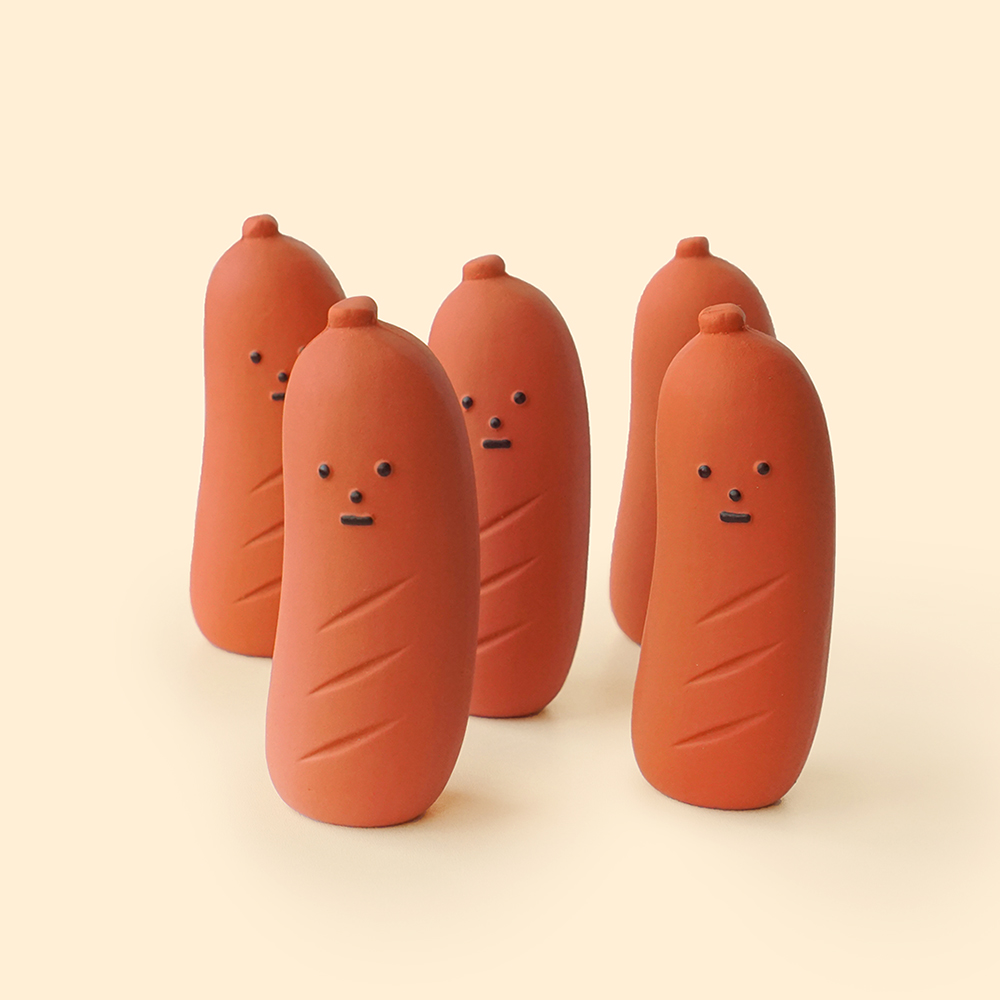 딩독 소시지 라텍스 삑삑 토이 1개입 - 상세 이미지 2