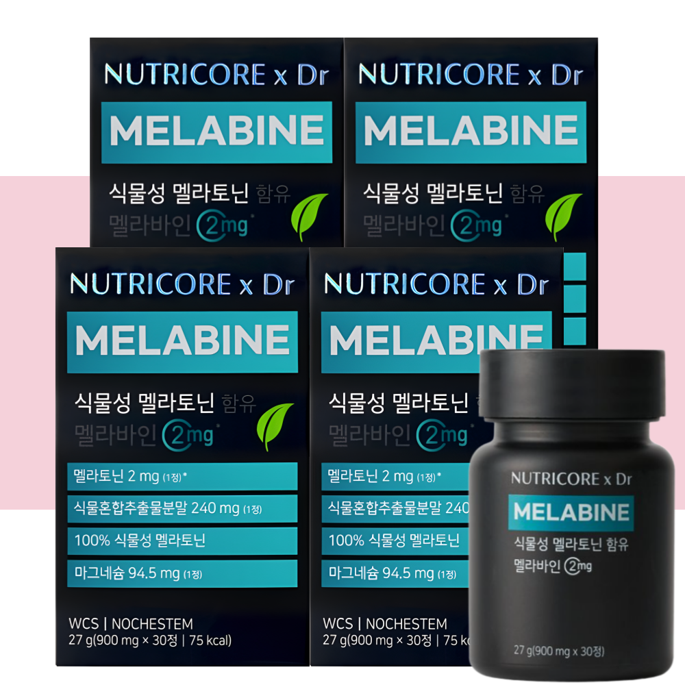 뉴트리코어 맬라토닌 메라토닌 식물성 멜라토닌2mg 30정X4개 - 메인 이미지