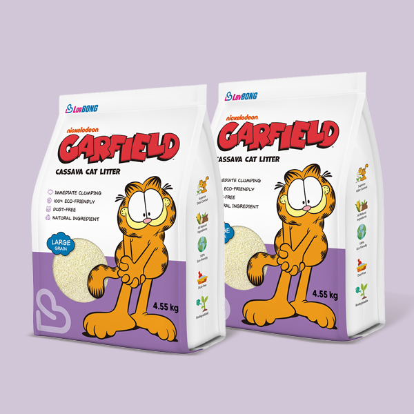 [N도착보장] 가필드 고양이 카사바 모래 보라(굵은입자) 4.55kg, 2개