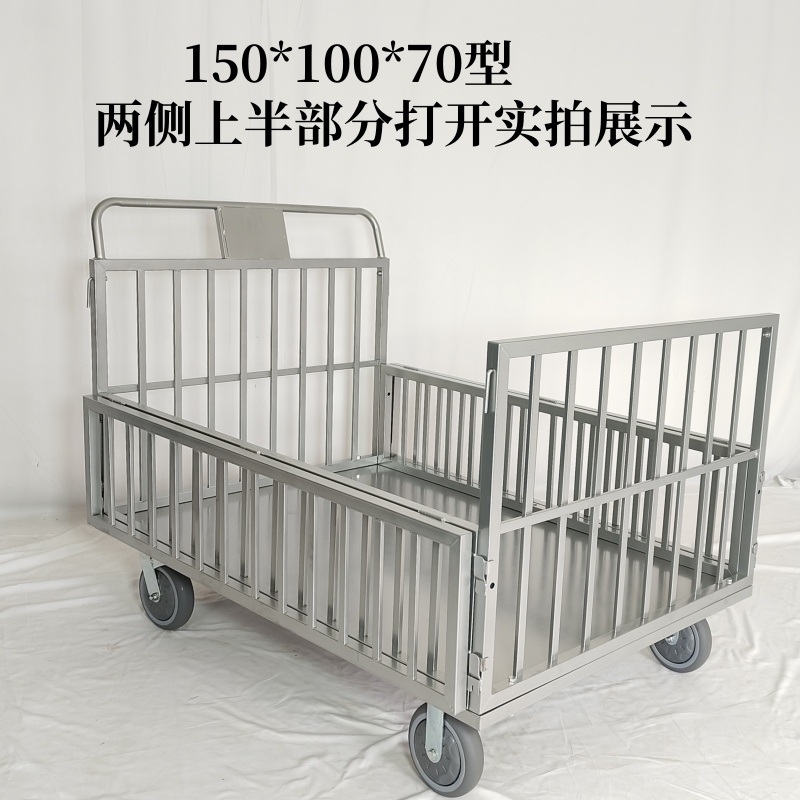 바스켓카트 롤테이너 건설 자재 운반 폐기물 이동식 수레 150x100-8인치 고무바퀴(브레이크) - 상세 이미지 5