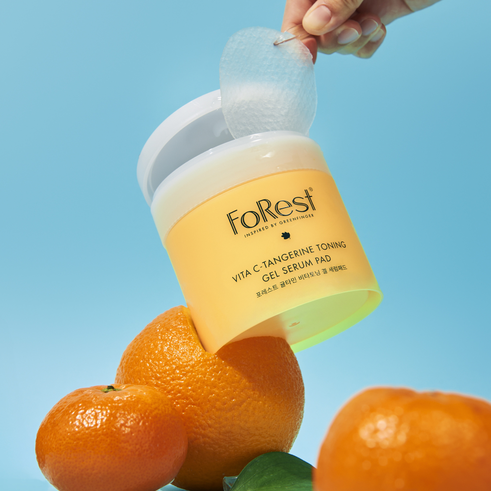 NEW 포레스트 귤타민 비타토닝 겔 세럼패드 75매