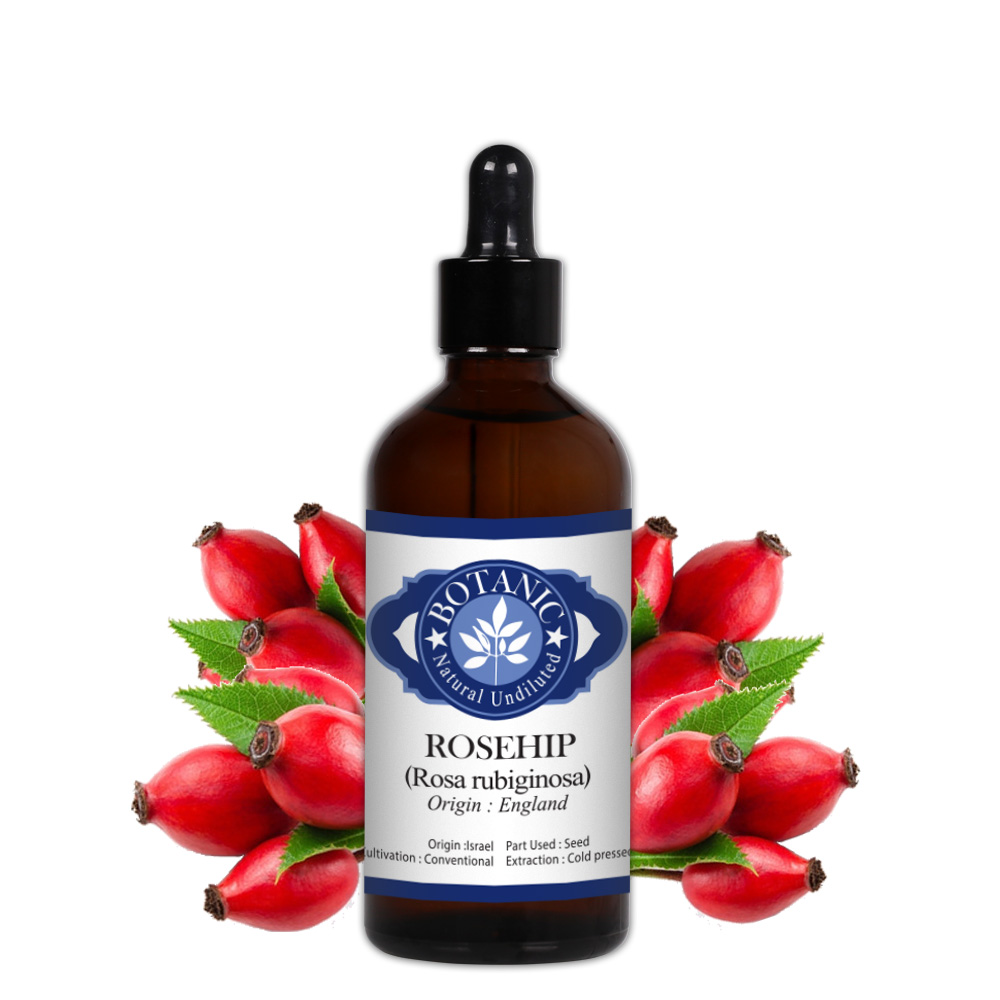 보타닉 잉글랜드 유기농 로즈힙 캐리어 오일 냉압착 비정제 100ml - 상품 이미지