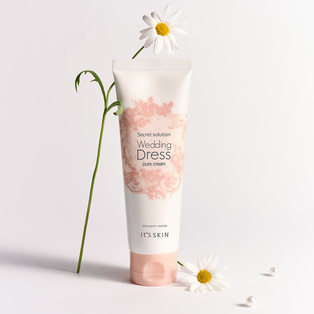 잇츠스킨 공식직영샵 잇츠스킨 시크릿 솔루션 웨딩드레스 퓨어 크림 100ml / 청담메이크업샵 아이돌 톤업크림
