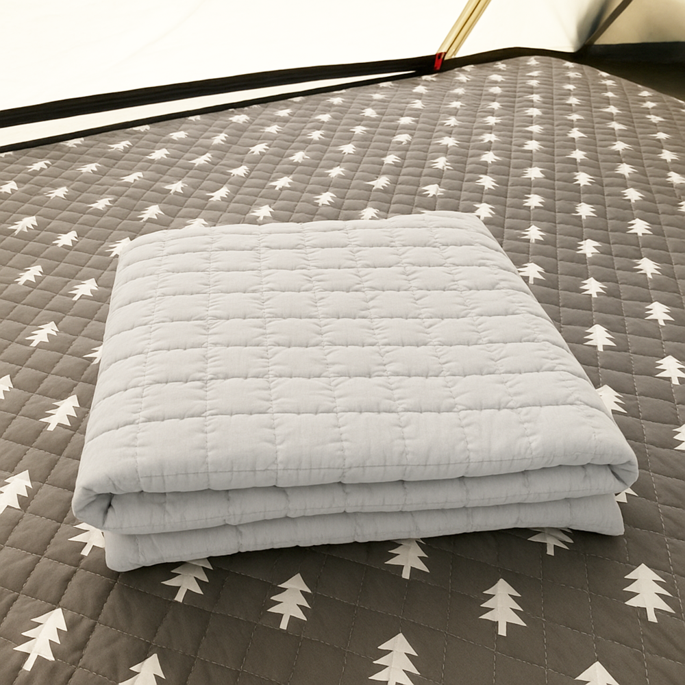 캠핑 에어매트 커버 패드 자충 매트 전기장판 전기요 덮개 그레이