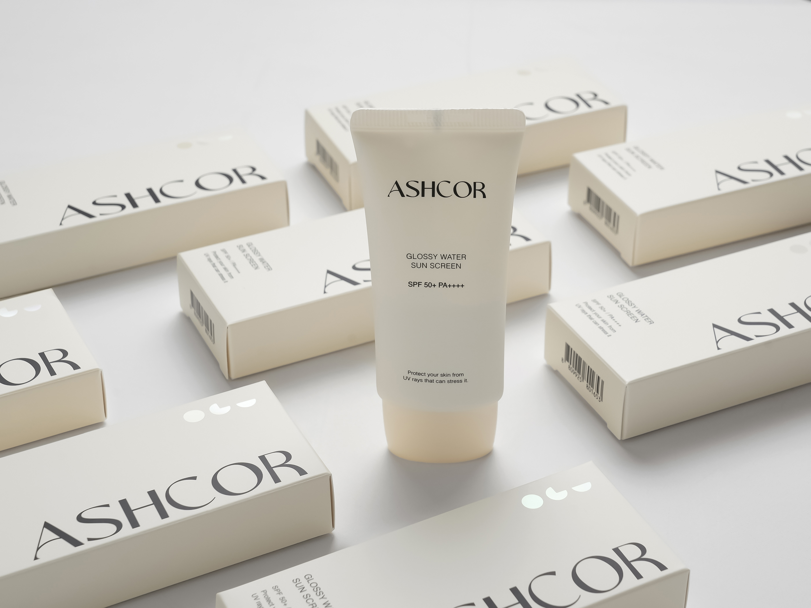 애쉬코르 글로시 워터 선 40ml SPF50+ 물광 비자극 수분 미백 주름개선 자외선차단 - 상세 이미지 3