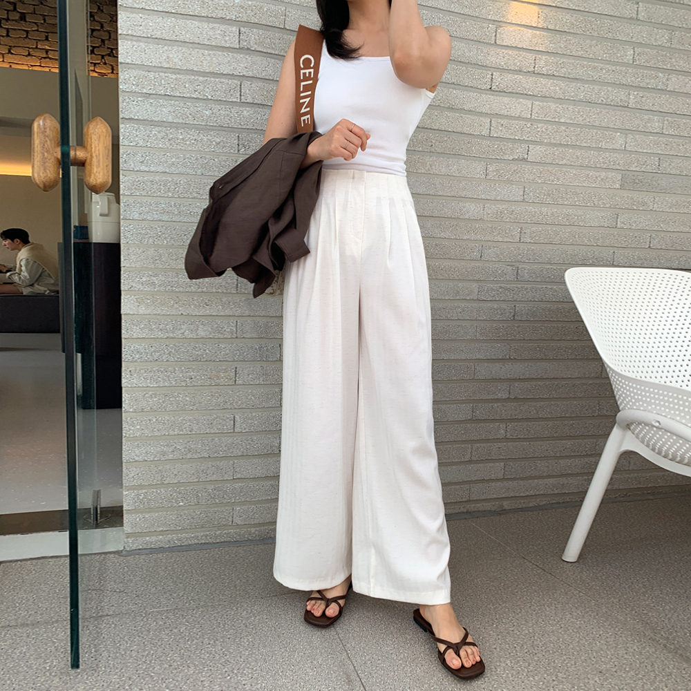 라트나 린넨 베이직 슬랙스 - 상품 이미지