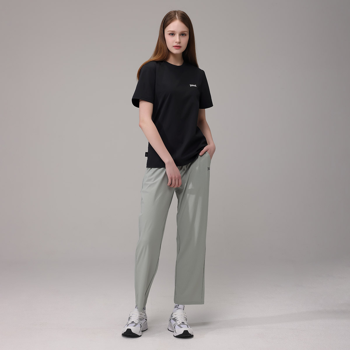 에버라스트 여성 9부 쿨링 바지 스트라이프 팬츠 - 상세 이미지 3