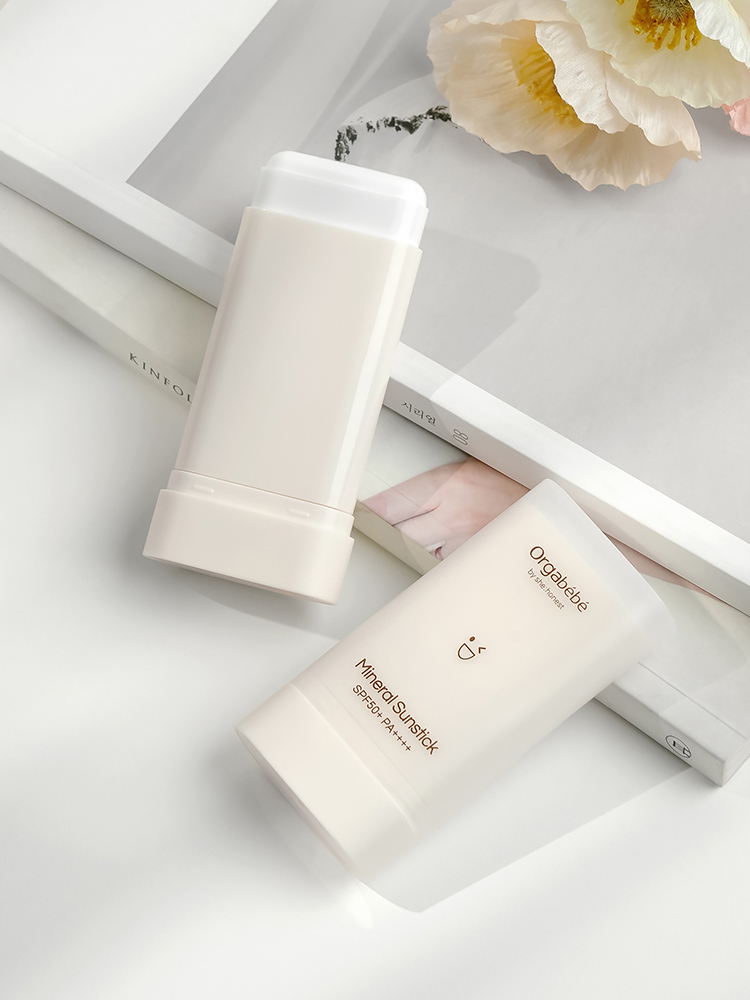 1+1 오가베베 무기자차 아기 선스틱 SPF50 논나노 키즈 유아 선크림 제품 이미지