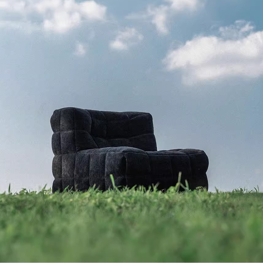 모노 퍼 1인 패브릭 카페 병원 대기실 소파 Mono Fur Sofa