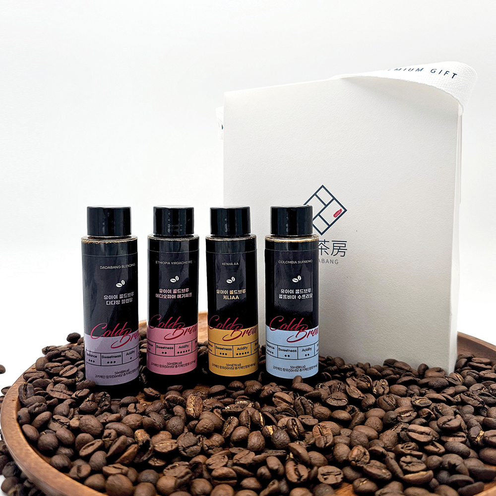 유아이 센스있는 콜드브루 더치커피 원액4종+벌꿀 선물 세트 결혼식 답례품 단체 결혼 답례