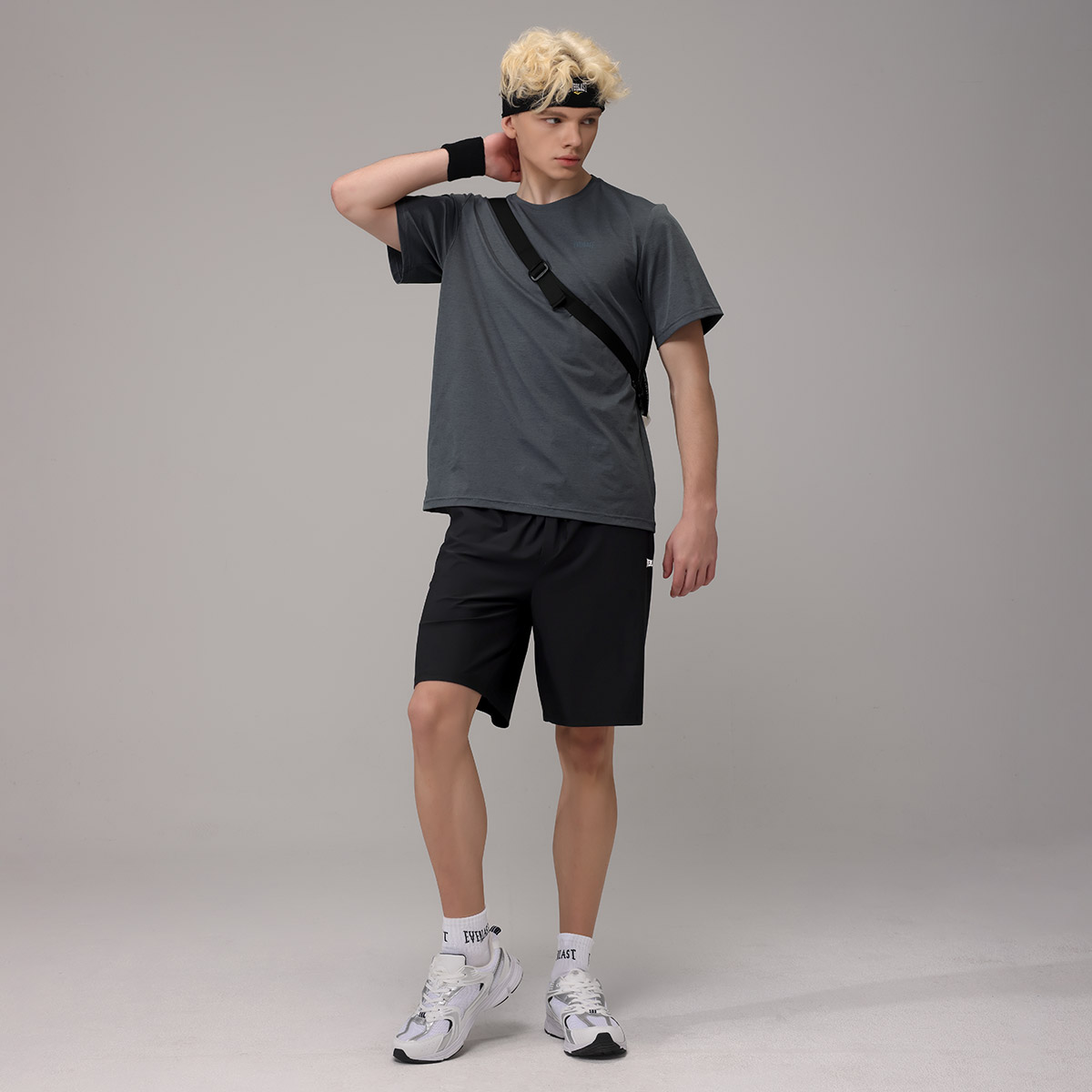 1+1 에버라스트 남자 여름 5부 반바지 스트라이프 팬츠 - 상세 이미지 2