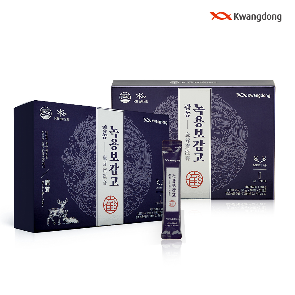 광동 녹용보감고 스틱 즙 녹용진액 엑기스 활력 기력 2박스 60포