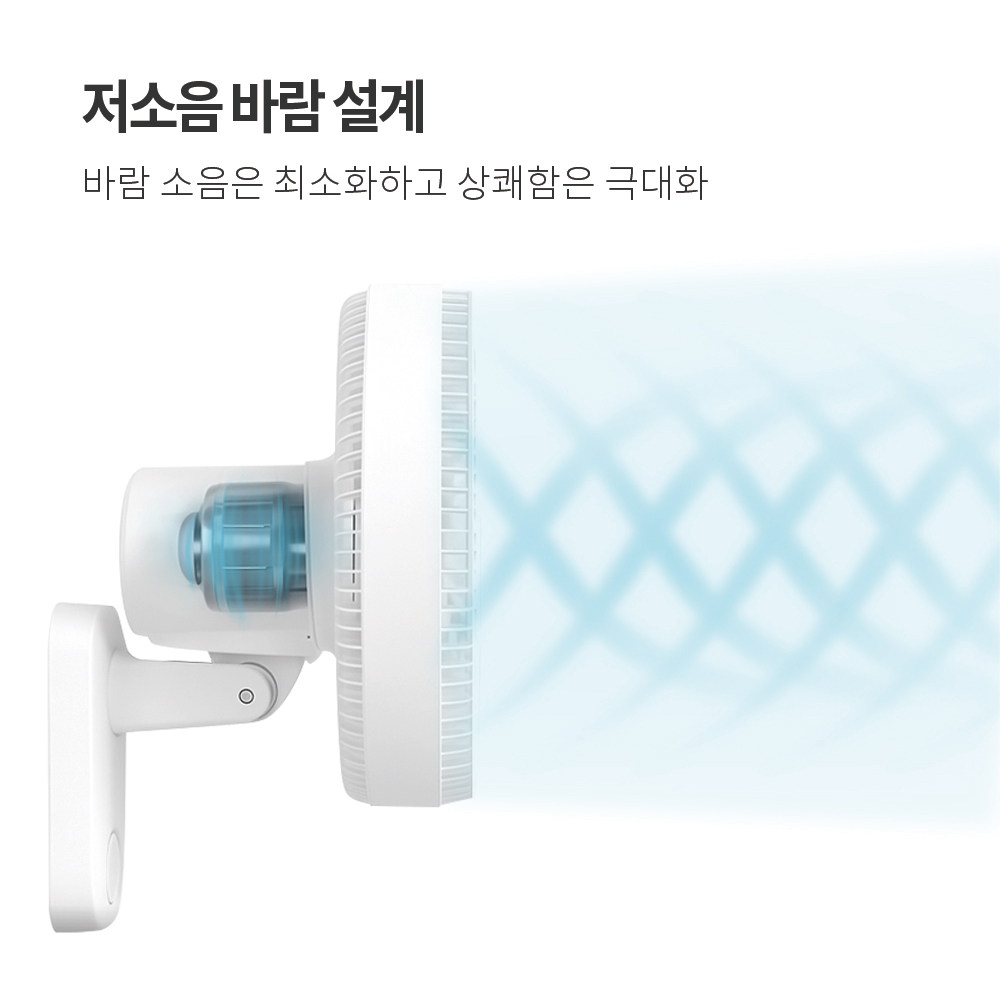 나비 스톰 벽걸이선풍기 서큘레이터형 LED 가정용 업소용 리모컨 NV207-WFAN10 이미지 6
