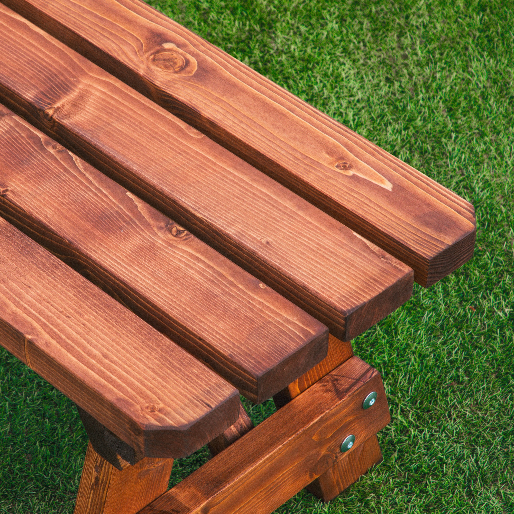 야외벤치 의자 공원 테라스 야외용 정원 나무 평의자 120월넛색