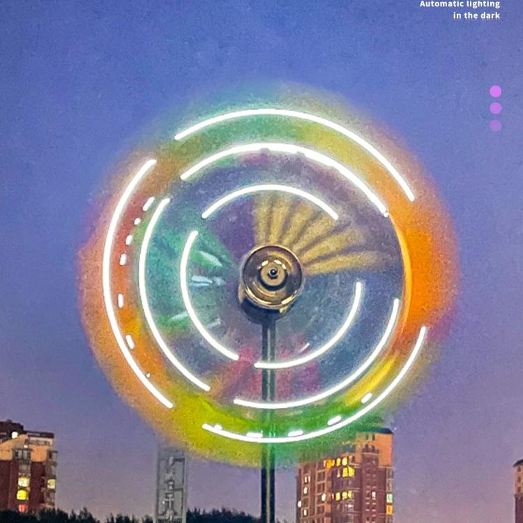 정원 바람개비 야외 마당 인테리어 조형물 화단 장식 풀한 양면 풍차(태양광 포함) - 상세 이미지 4