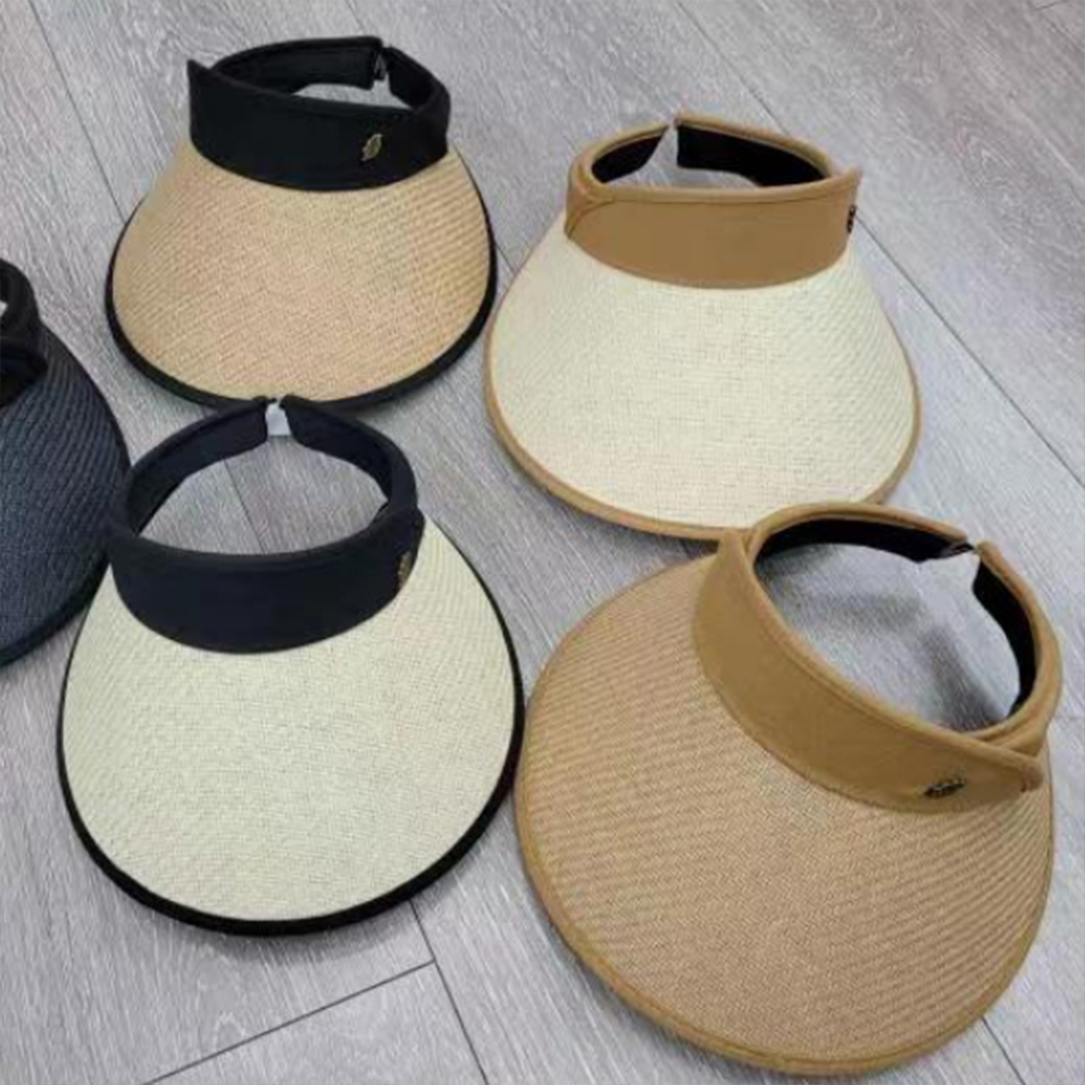 썬캡 모자 여자 선캡 산책 챙넓은 여름 차단 햇빛 가리개 자외선 12cm UV 방지 여행 - 상품 이미지