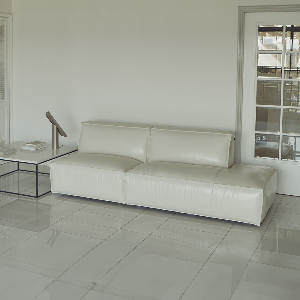 알로소 보눔 2인소파 가죽소파 (오픈터미널, 모듈소파, 소프트프리모가죽)