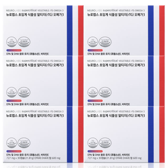 뉴로랩스 알티지 오메가3 rTG 초임계 식물성 오메가쓰리 고함량 임산부