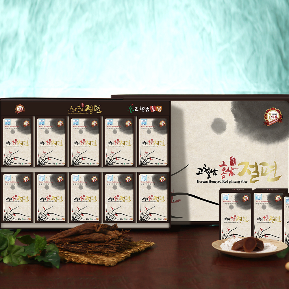 고려홍삼절편 200g(20g 10개입) 선물용 고철남홍삼 - 상세 이미지 3