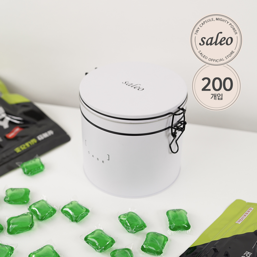 살래오 중성 캡슐세제 8g 100개입+100개입+틴케이스 - 상세 이미지 2