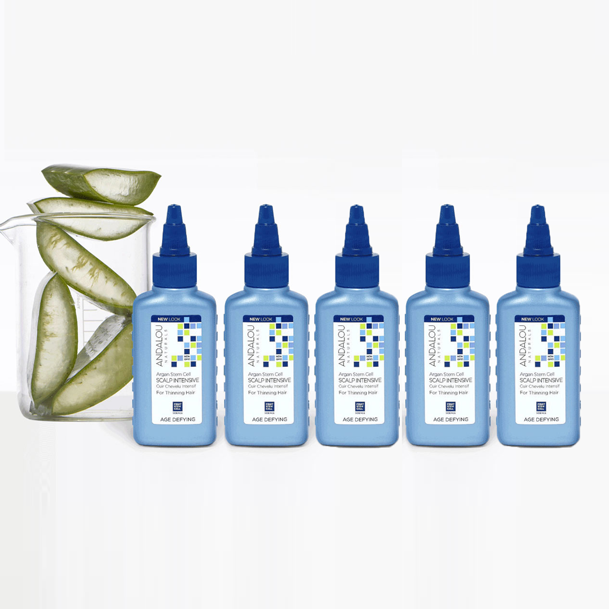 안달로우 아르간 스템셀 가려움 해결 민감성 두피 에센스 세럼 62ml, 5개 - 상품 이미지
