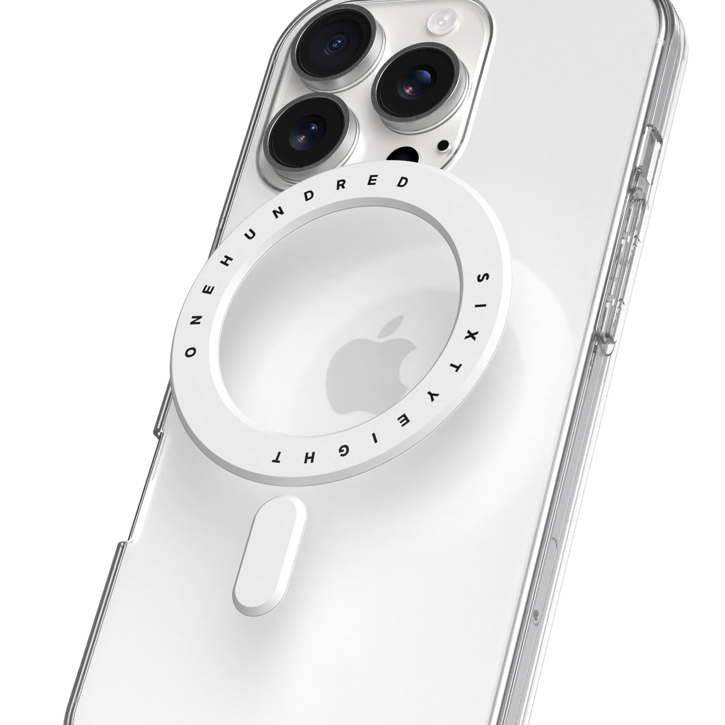 168cm 초강력자력 맥세이프 링 스티커 플레이트 화이트 2매