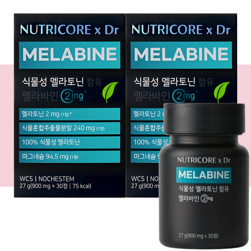 뉴트리코어 맬라토닌 메라토닌 식물성 멜라토닌2mg 30정X2개 - 상품 이미지
