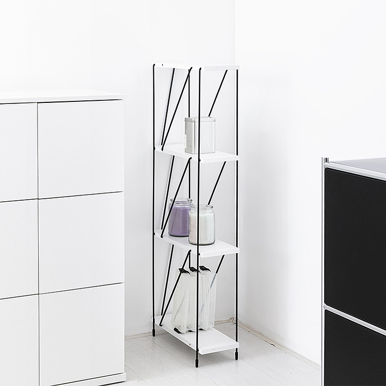 이지보 툴프리 150 틈새선반 4단 화이트 8242.7082