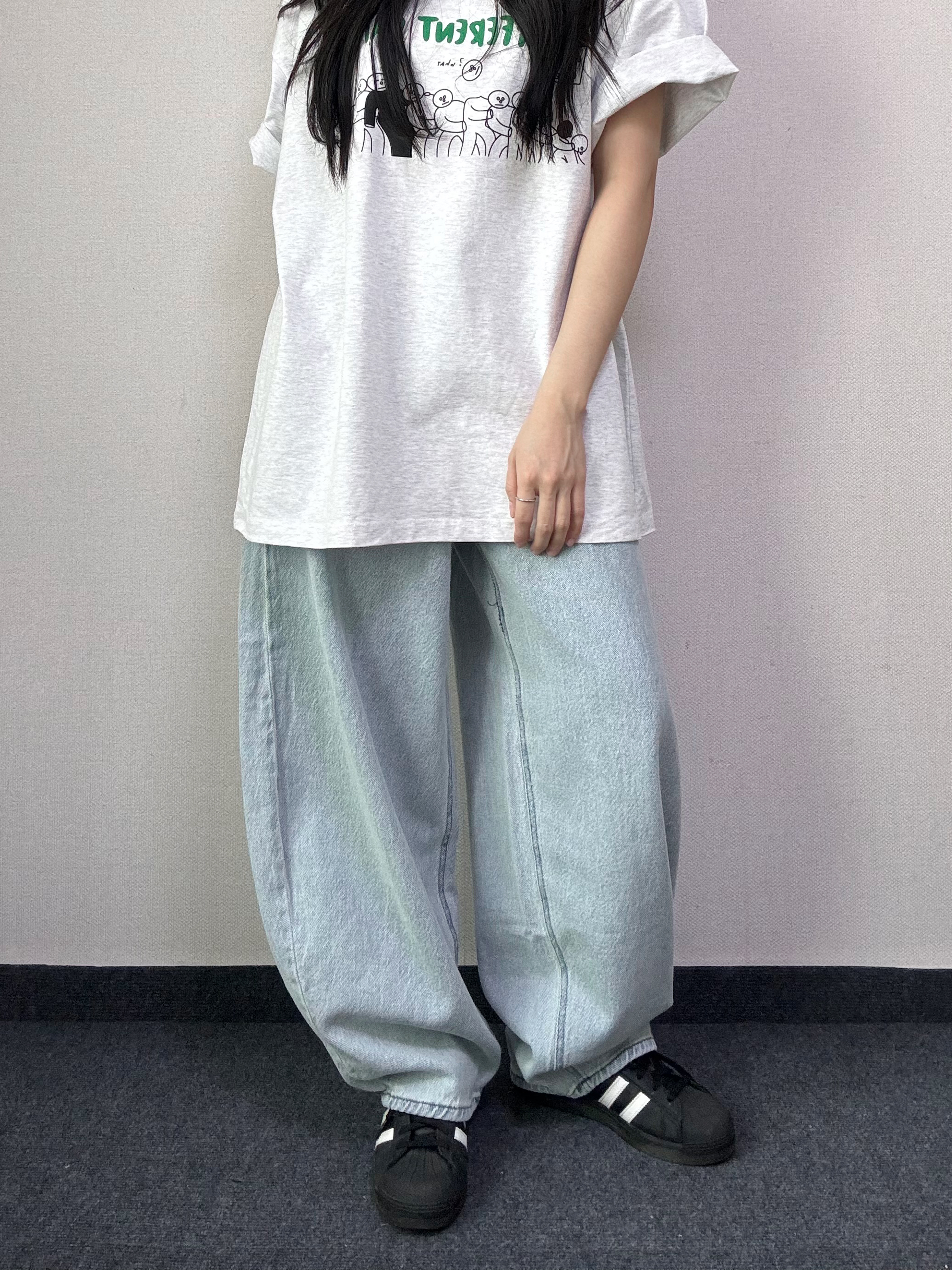 마티 와이드 연청 데님 팬츠 [3Size] - 상세 이미지 2