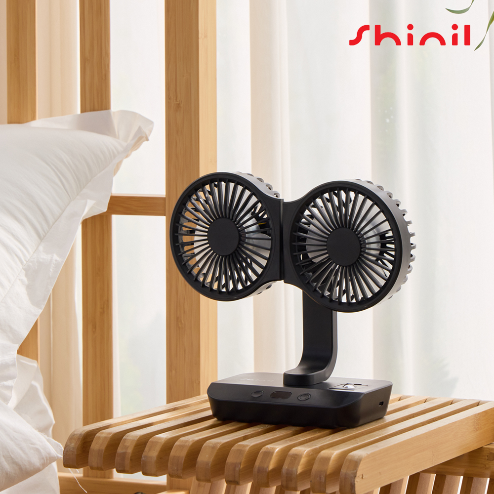 신일 탁상용 선풍기 무선 미니 팬 소형 책상용 캠핑용 BLDC 써큘레이터 자동회전 양방향