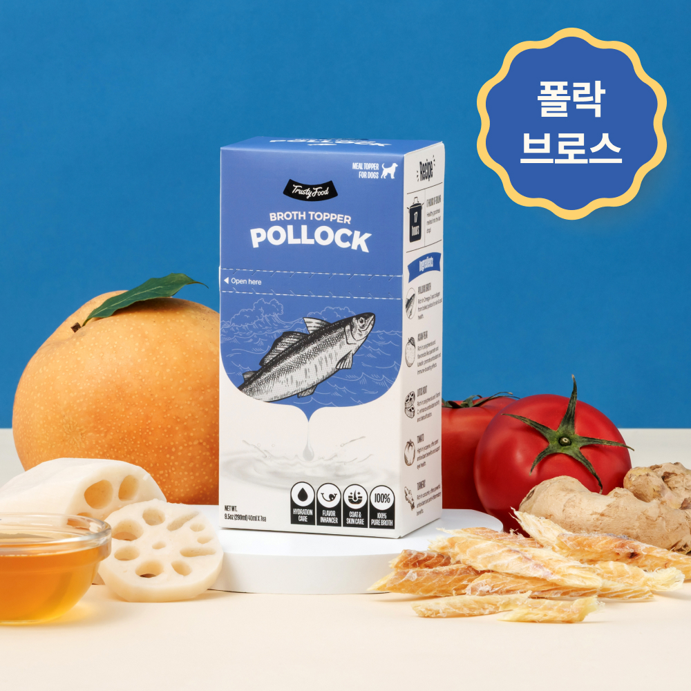 트러스티푸드 브로스 영양 육수 280ml (비프 본/폴락)_강아지 음수량 증가 음료 수액 소 사골 황태 본브로스 - 상세 이미지 5