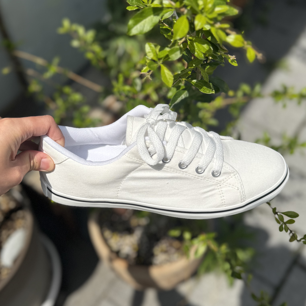 [1+1] 2.5cm 키높이 깔끔한 화이트 스니커즈 캐주얼 LAVUEDE9346 이미지 6
