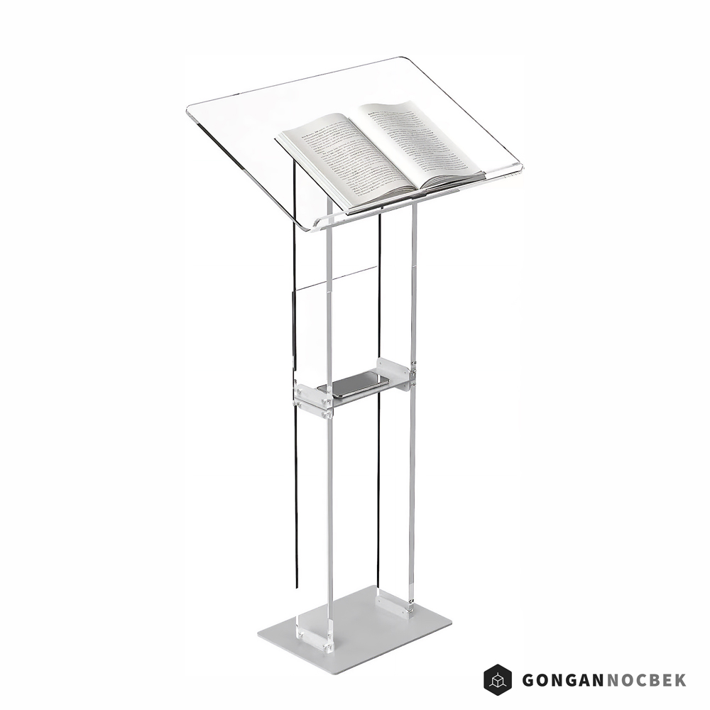 아크릴 단상 강연대 강의대 사회대 연설대 교수대 교탁 고정형