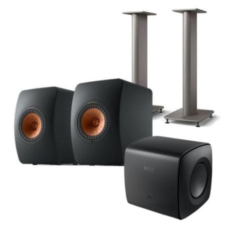 <b>KEF</b> <b>KEF</b> 케프 <b>LS50</b> W2 스피커 + S2스탠드 +  KC62 서브우퍼 세트 2년보증AS