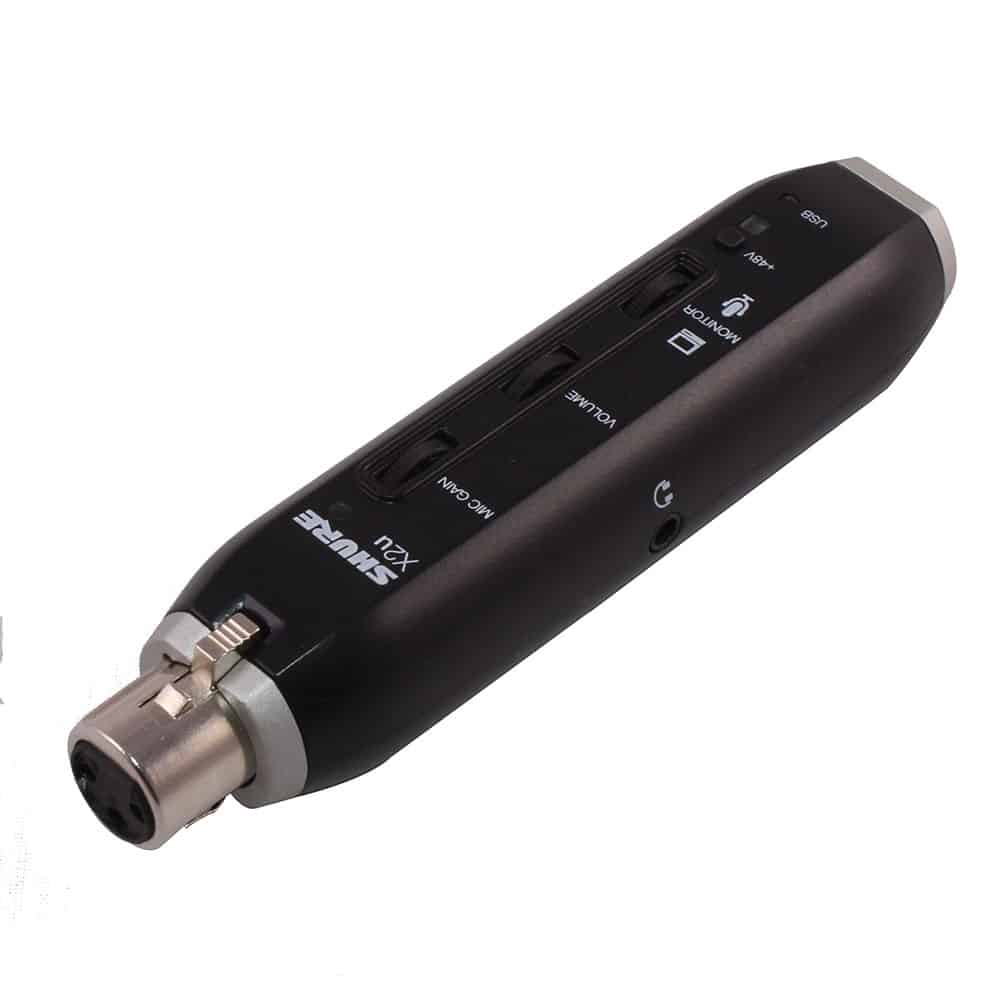 SHURE X2U 슈어 PC용 USB 유선 마이크 컴퓨터용 변환 어댑터 녹음 방송 오인페 - 상세 이미지 4