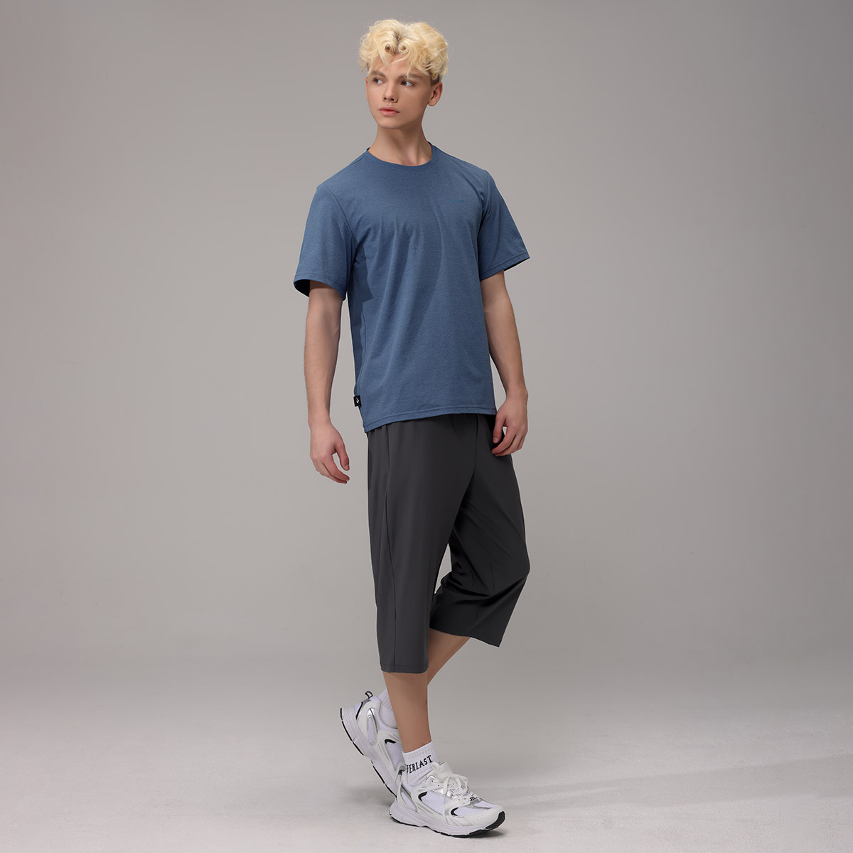 1+1 에버라스트 남자 7부 여름 바지 스트라이프 팬츠 - 상세 이미지 4