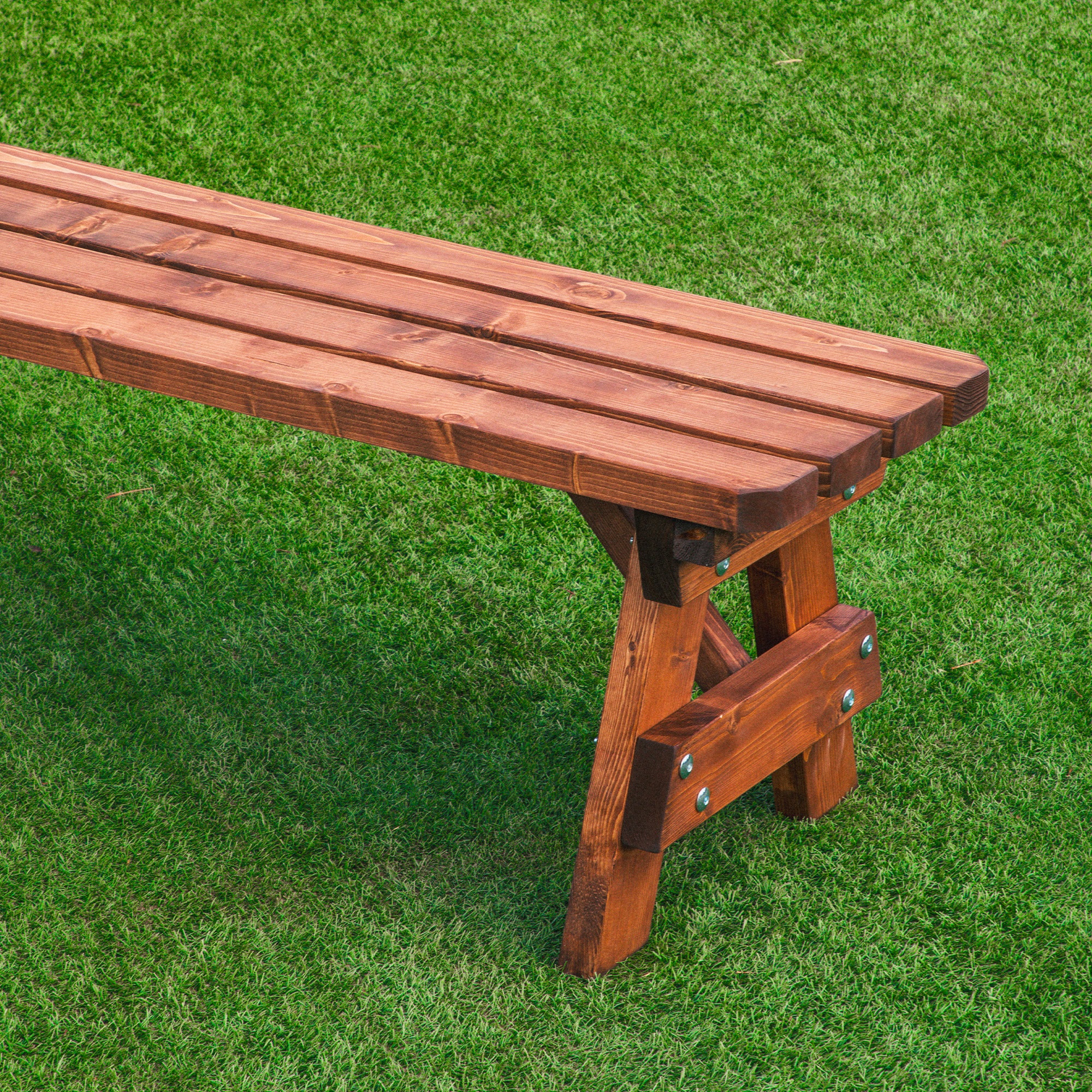 야외벤치 의자 공원 테라스 야외용 정원 나무 평의자 120월넛색