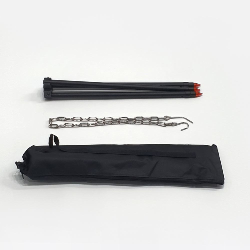 더치오븐 삼각대 3단 접이식 화로 BBQ 냄비 걸이 거치대