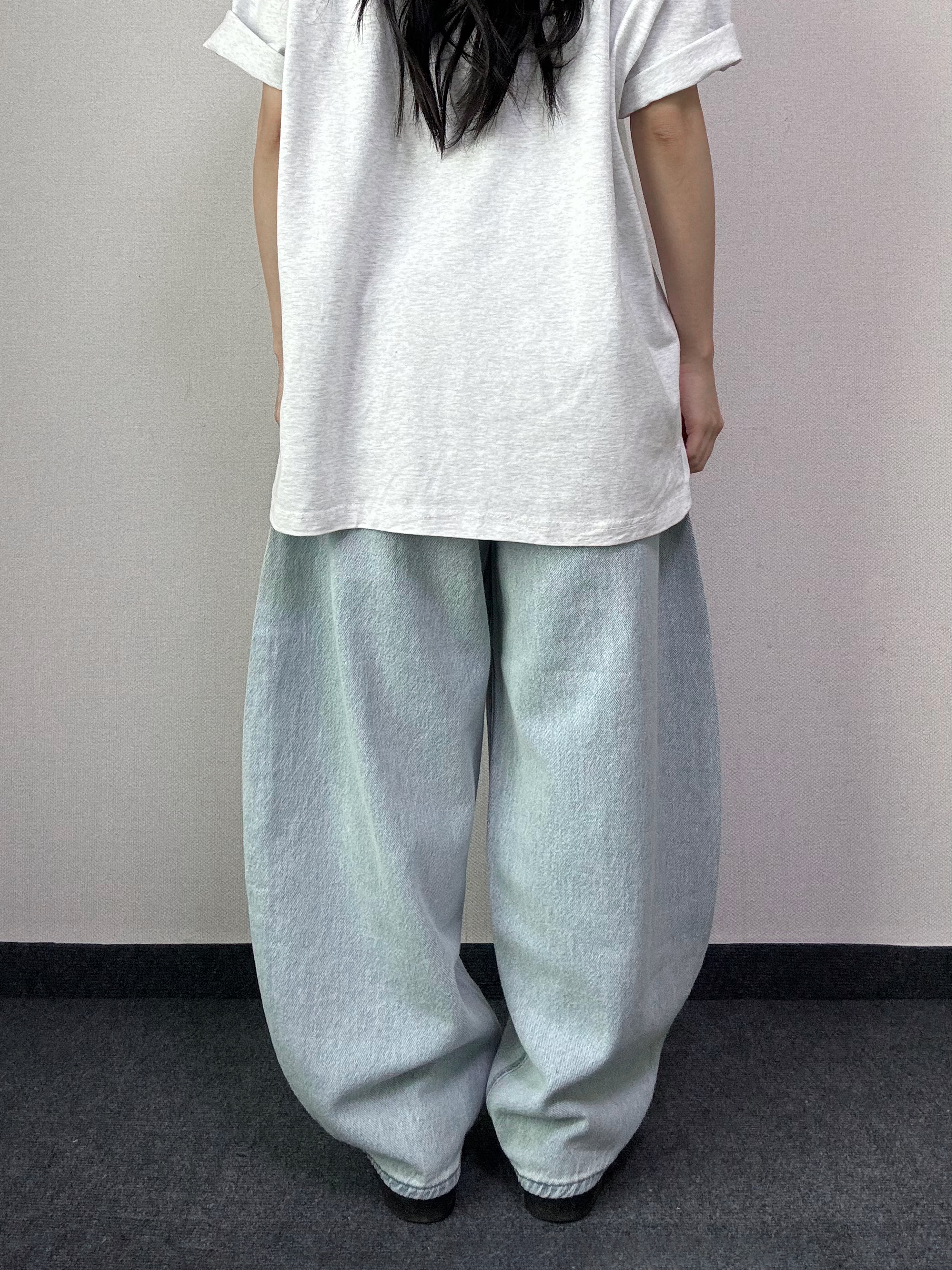 마티 와이드 연청 데님 팬츠 [3Size] - 상세 이미지 3