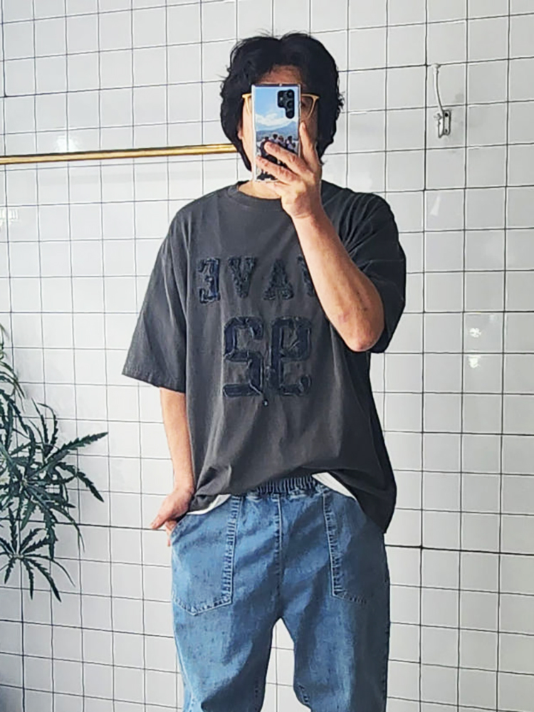 피그먼트 남자 여름 반팔티셔츠 - 상품 이미지