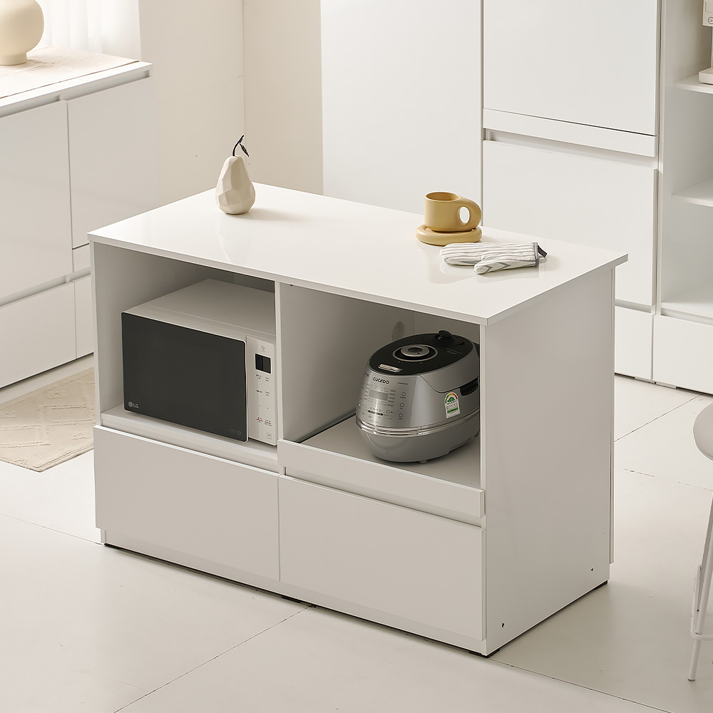 코디 E0 폭깊은 광파오븐 아일랜드 식탁 홈바 렌지대 수납장 1200X600 YDF226C