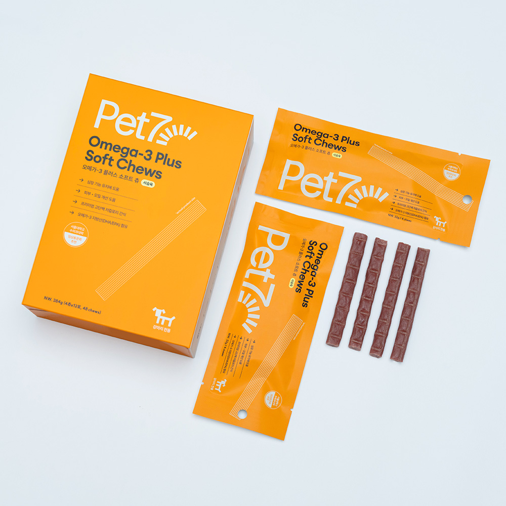 펫세븐 강아지 간식 육포 저칼로리 훈련용 져키 48개입