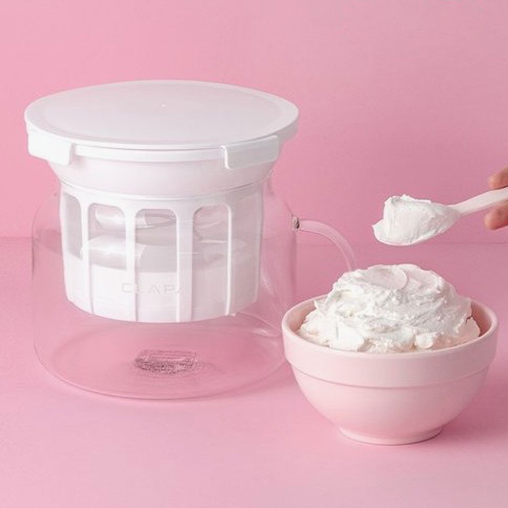 클래파 그릭요거트메이커 1.8L 대용량 유청분리기 치즈 만들기 3단꾸덕