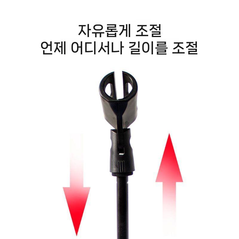 마이크 거치대 탁상용 스탠드 휴대용 고정형 기본형 - 상세 이미지 3
