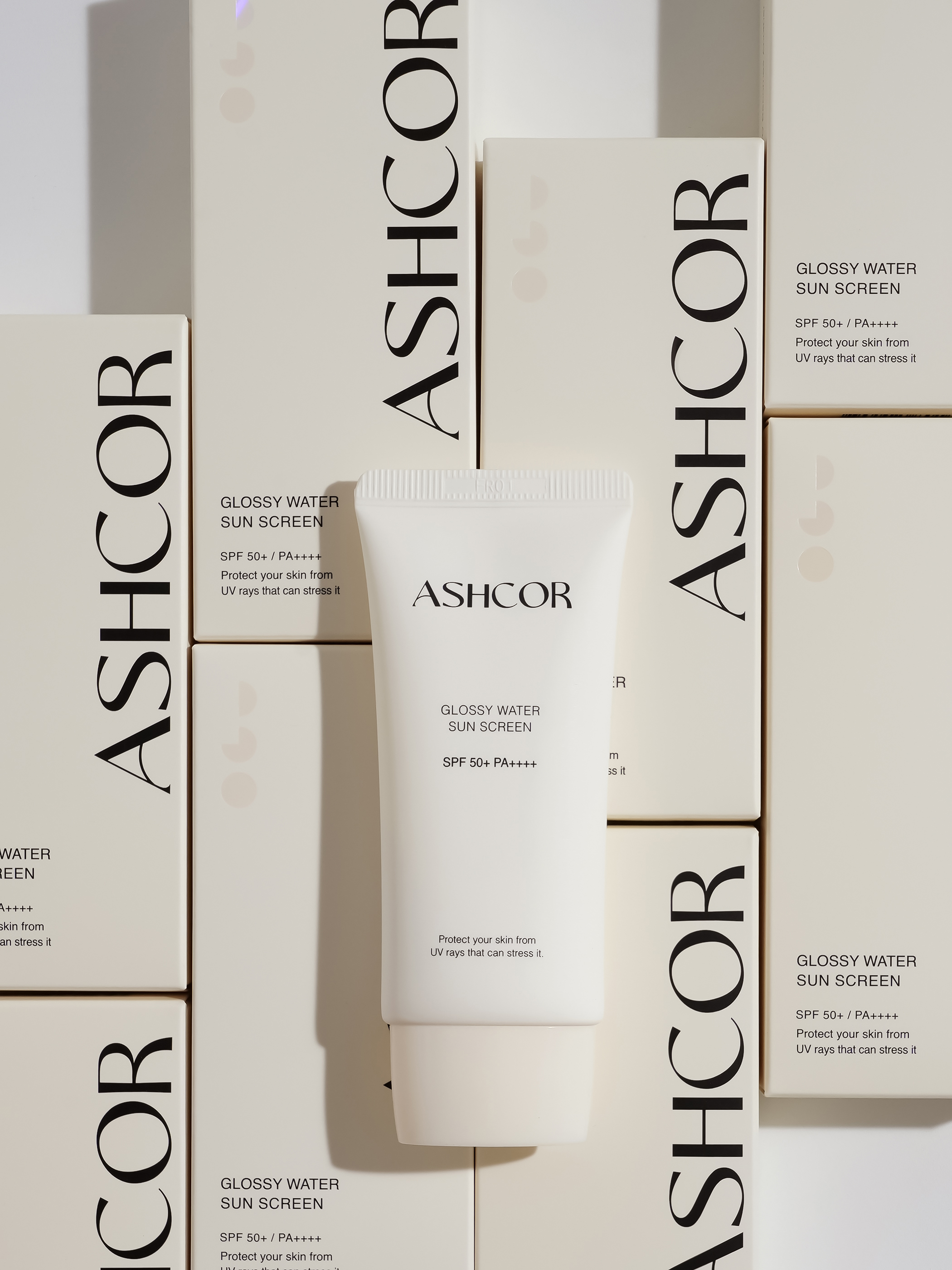 애쉬코르 글로시 워터 선 40ml SPF50+ 물광 비자극 수분 미백 주름개선 자외선차단 - 상세 이미지 4