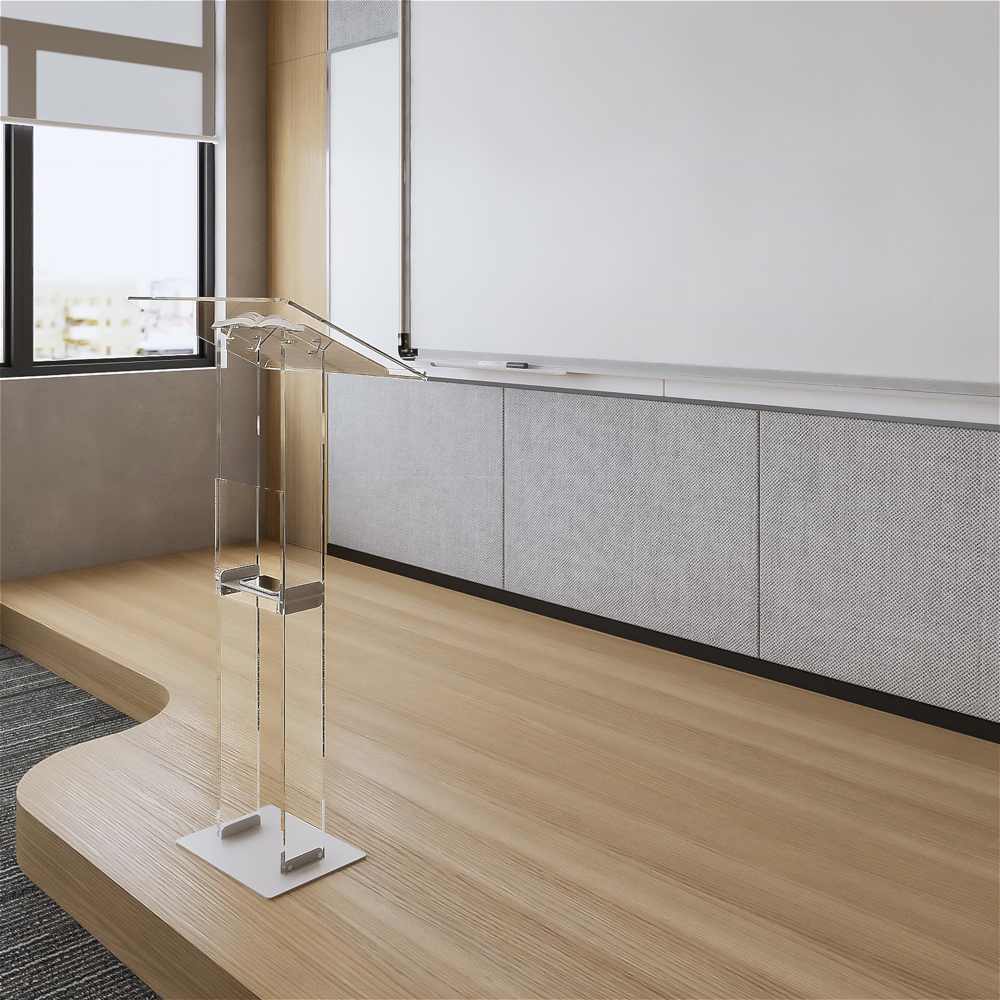 아크릴 단상 강연대 강의대 사회대 연설대 교수대 교탁 고정형