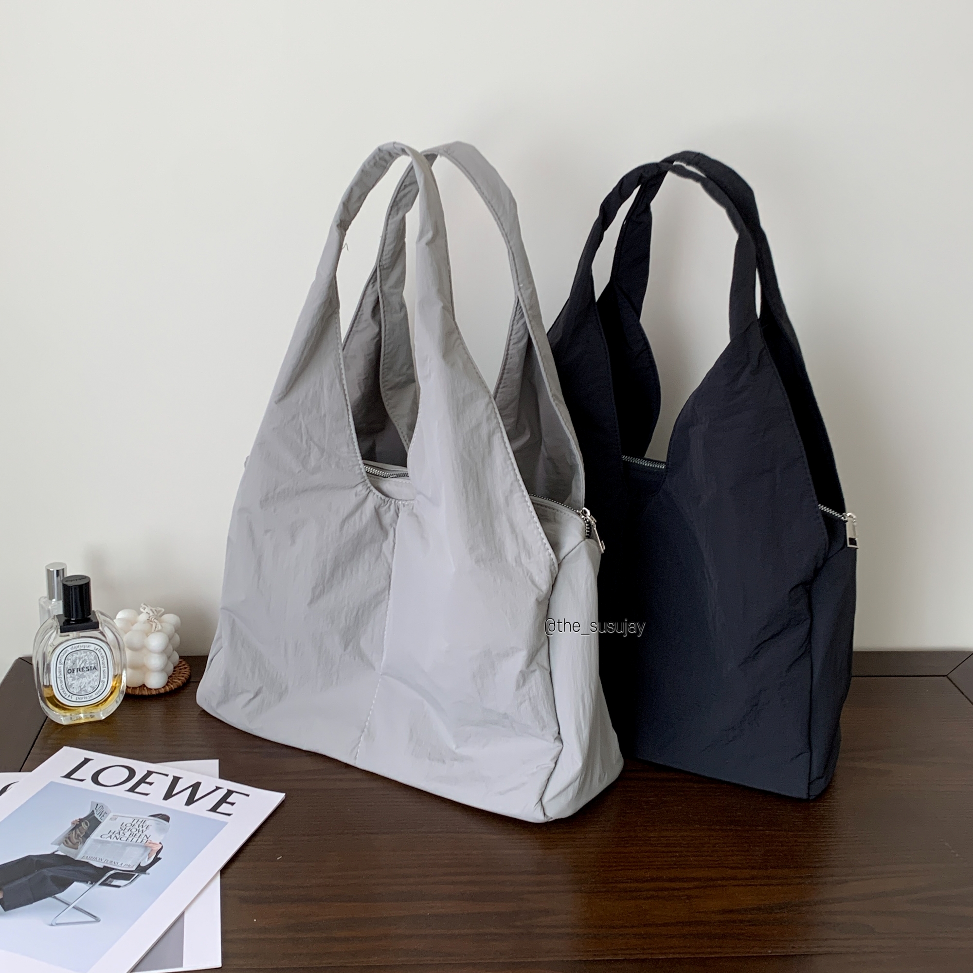 수수제이 시티스퀘어 나일론 숄더백 가벼운 휘뚜루마뚜루 보부상 가방