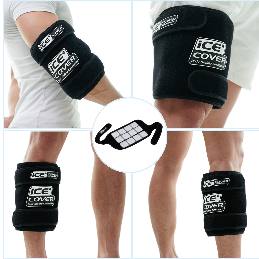 아이스커버 허벅지 무릎 냉찜질팩 햄스트링 종아리 정강이 러닝 마라톤 팔다리 아이싱밴드 보호대 얼음찜질 쿨링 냉팩