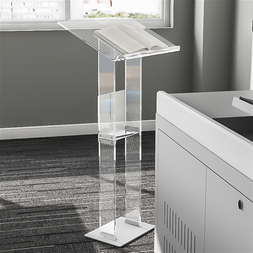 아크릴 단상 강연대 강의대 사회대 연설대 교수대 교탁 고정형