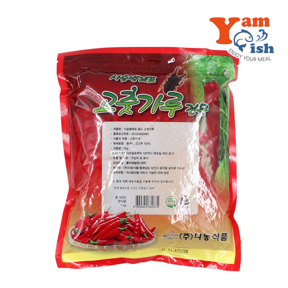 다농식품 사슴벌레표 굵은 고춧가루 1kg : 얌피쉬